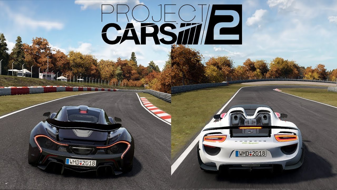 (1080p60) McLaren P1 vs Porsche 918 on Nürburgring Nordschleife | Project CARS 2 Comparison