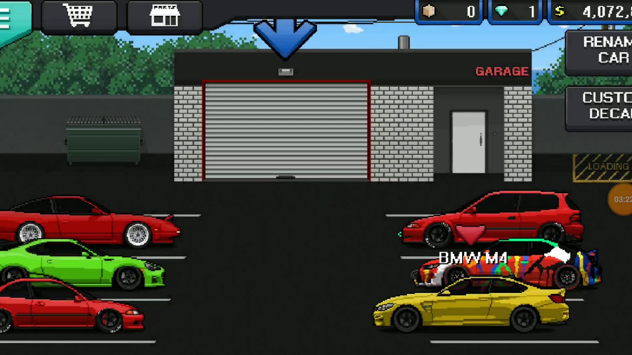 Pixel car racer: BMW M4 test drive