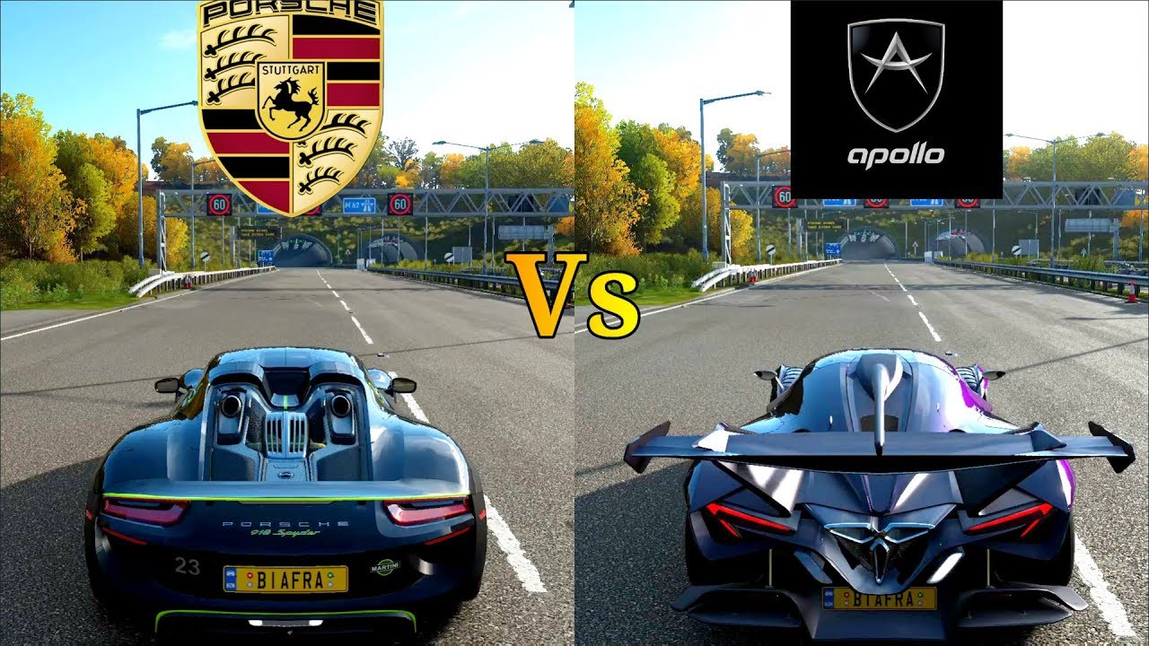 Speed Challenge:- Porsche 918 Spyder Vs Apollo Intensa Emozion | Forza Horizon 4