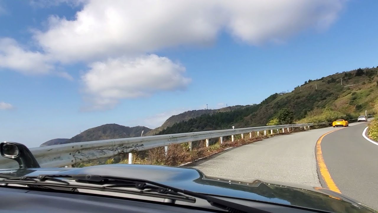 ジムニーで秋の椿ラインを走る！県道75号線【車載動画】