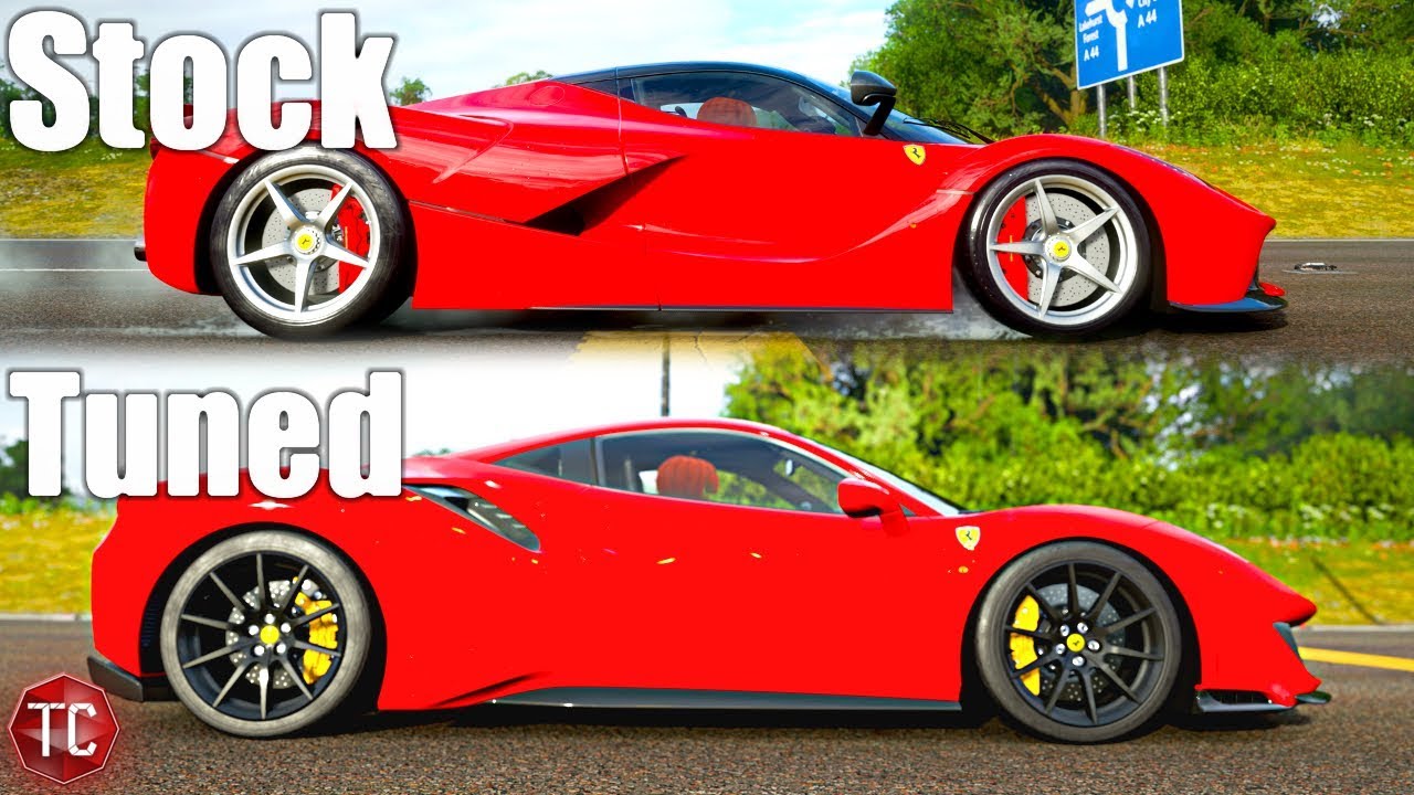 Forza Horizon 4: Stock vs Tuned! Ferrari 488 Pista vs LaFerrari