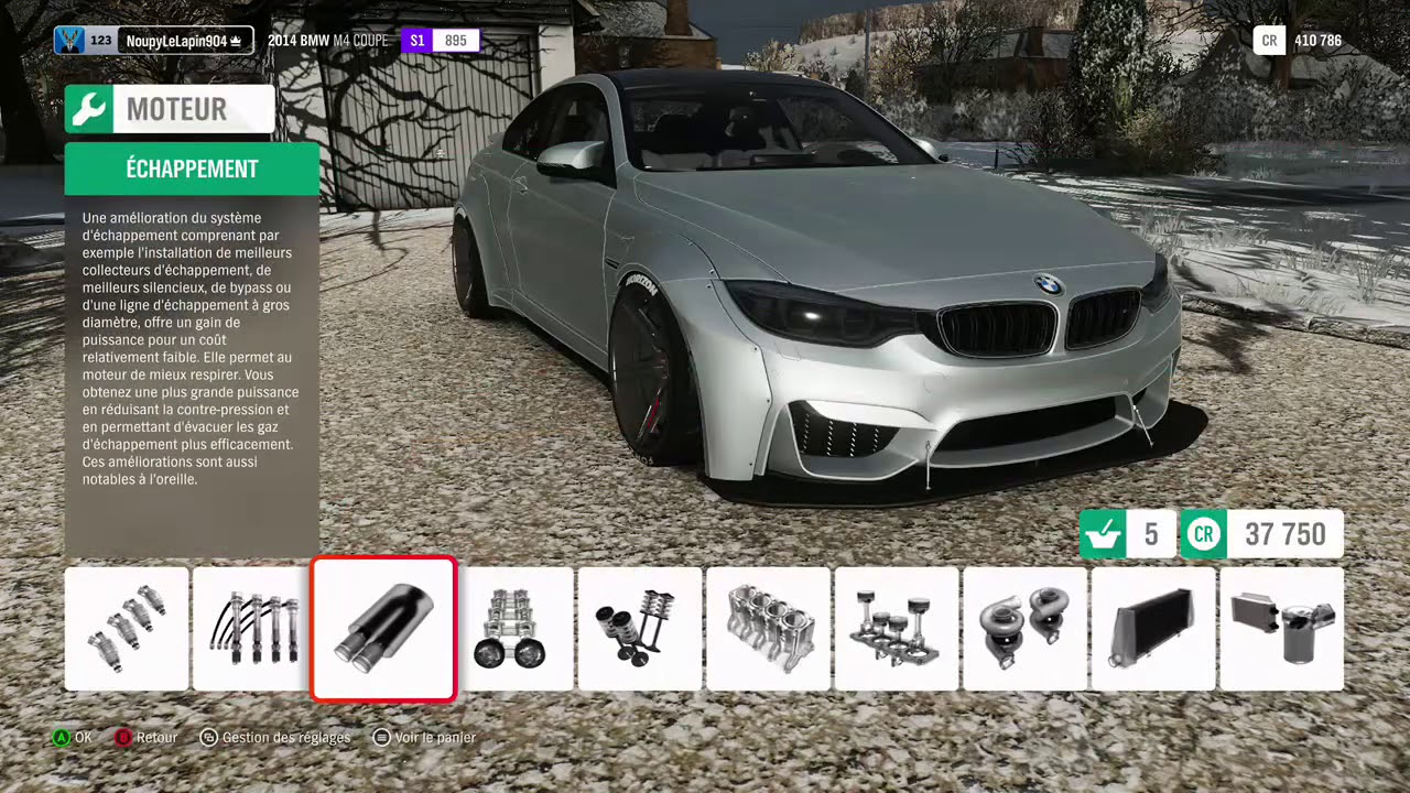 Forza horizon 4 bmw m4 tuning pour le drift