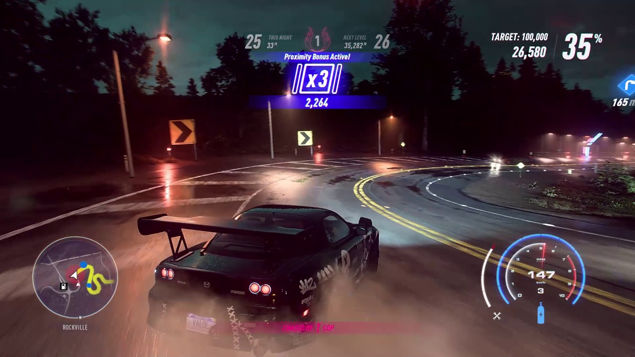 Need for Speed Heat - Night Drift Event with Mazda RX7 Pro Street build