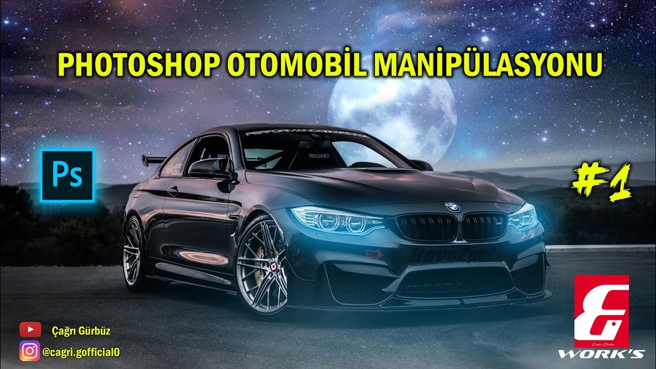 Photoshop CC | Otomobil Manipülasyonu #1: | BMW M4 | Wallpaper HD | TimeLapse