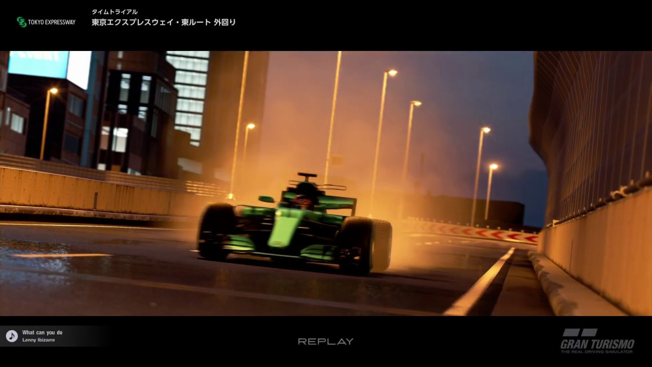 メルセデス・ベンツのF1で首都高をゆっくり走る。GTSPORT