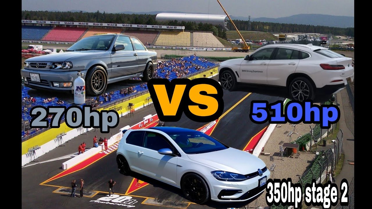 Golf R stage 2 vs tsru gsr vvl vs bmw x4 M