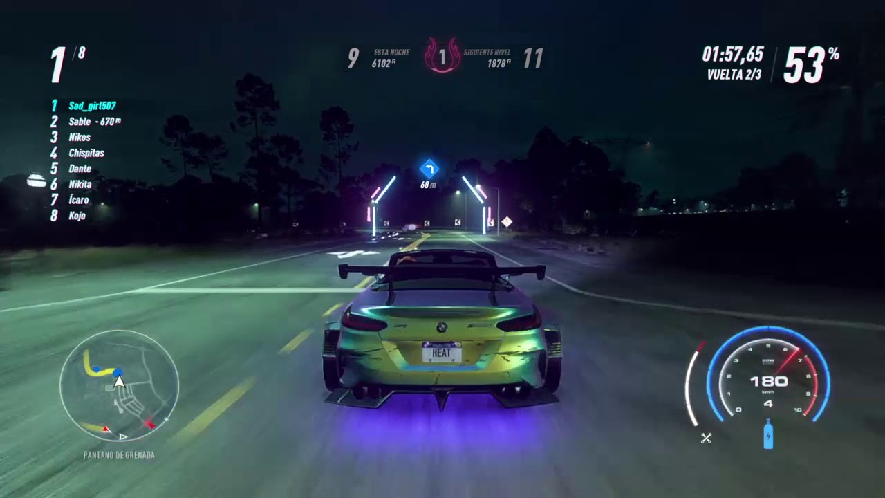 NEED FOR SPEED HEAT -CARRERA CON EL BMW Z4 M40i