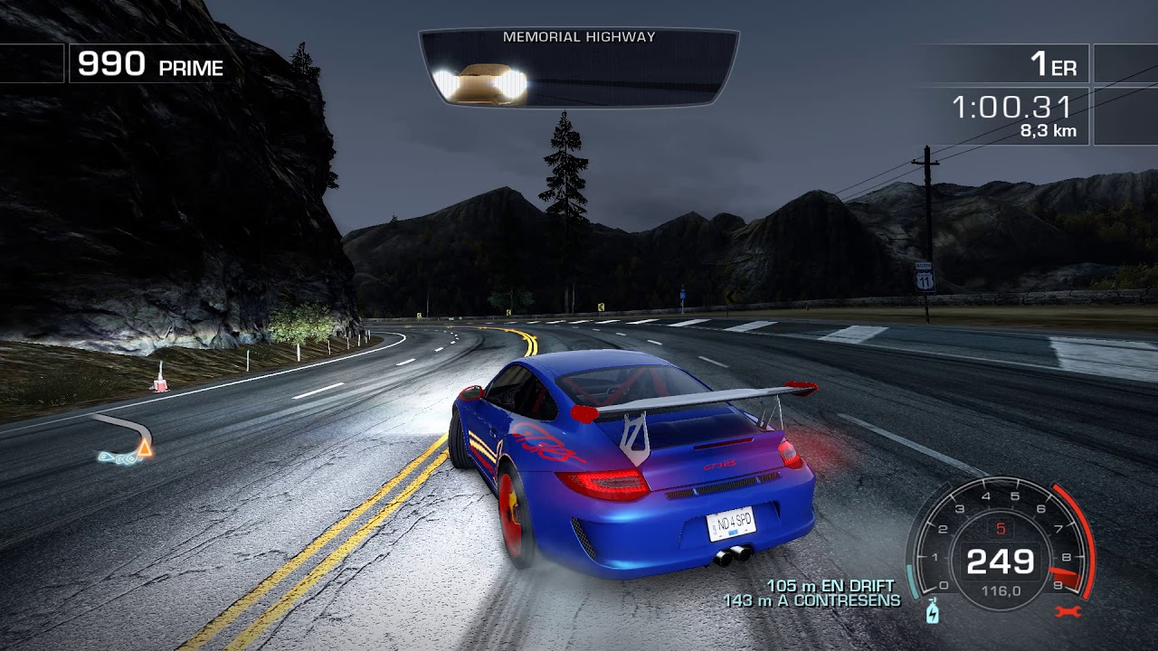 Need For Speed Hot Pursuit. Ultimately Open  (Porsche 911 GT3 RS)