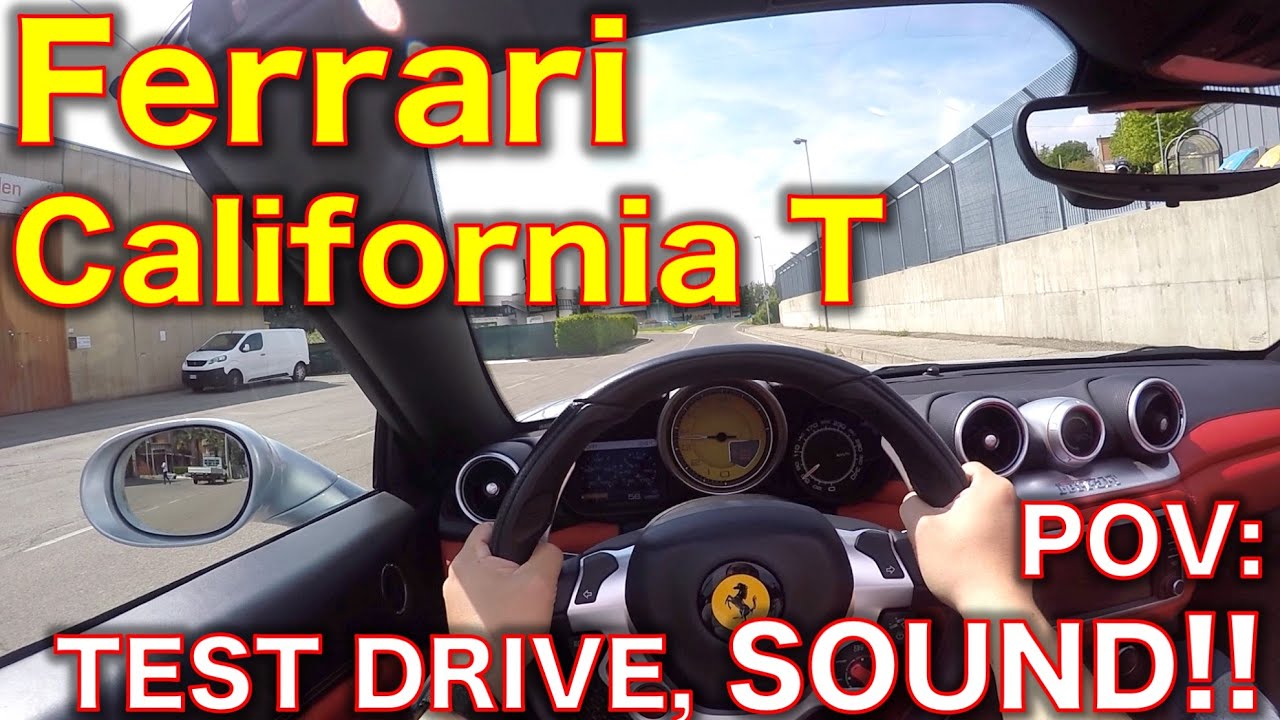 【POV】フェラーリ カリフォルニアTに試乗！フル加速のサウンド Ferrari California T test drvie, sound!