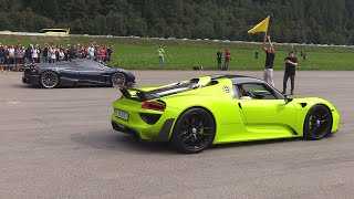 Pagani Huayra Roadster vs Porsche 918 Spyder