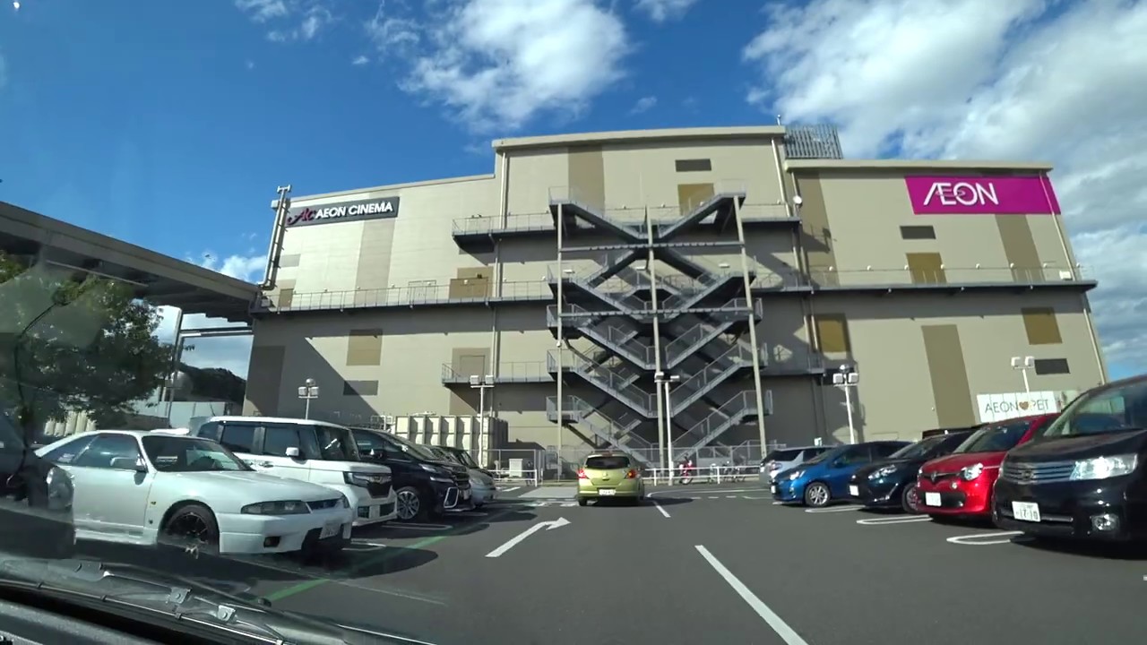 イオンモール浦和美園 屋上立体駐車場(入庫⇒出庫)埼玉県さいたま市【車載動画】Rooftop multistory parking lot