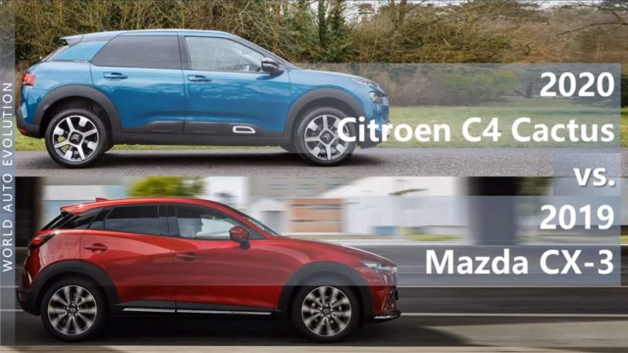 2020 Citroen C4 Cactus vs 2019 Mazda CX-3 (technical comparison)