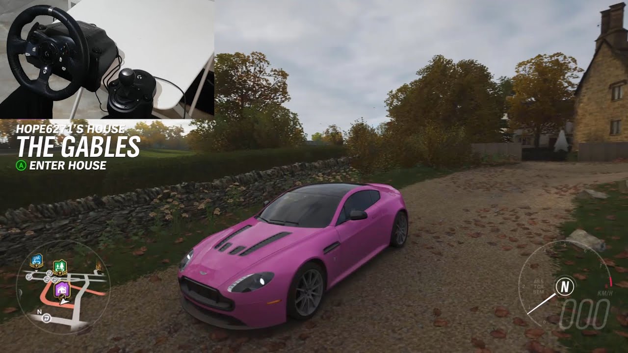 Aston Martin V12 Vantage / Forza Horizon 4 / Logitech Gameplay