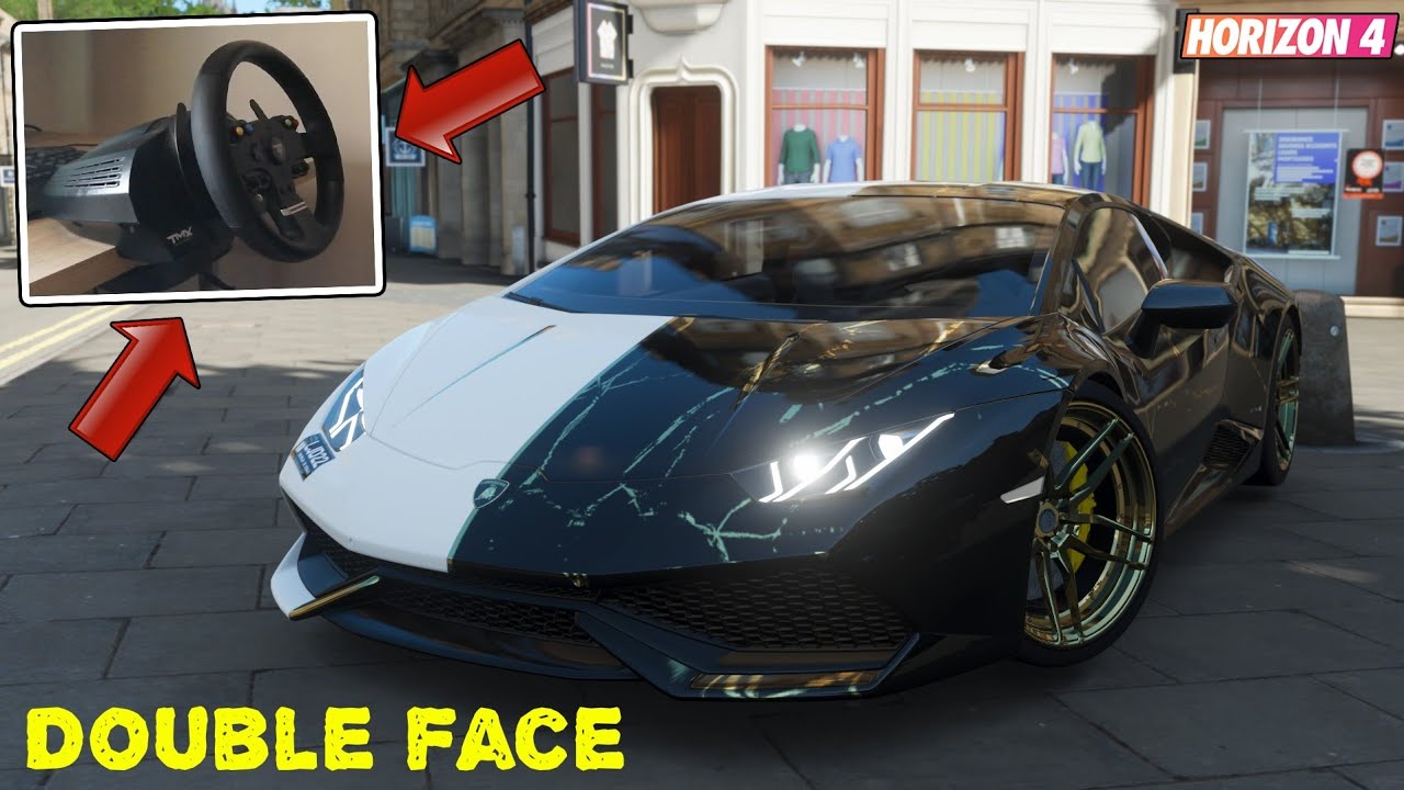 Forza Horizon 4 - Lamborghini HURACAN LP610-4 DOUBLE FACE WRAP (w/ Steering Wheels) Gameplay