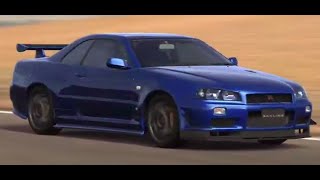 【GT5】 日産 スカイライン GT-R Vスペック II Nur (R34) '02 【DEMO】,Bay Side Blue(M),ENKEI JS+M