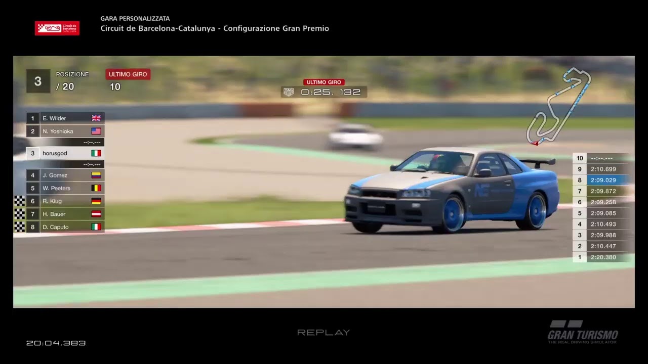 Gt Sport: N300 vs N400 5/12 Nissan GTR R34 Stock - Catalunya