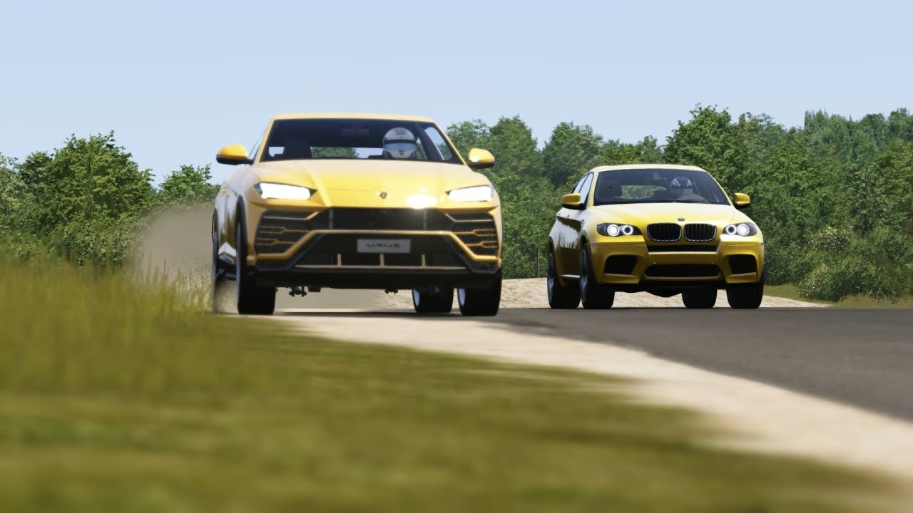 Lamborghini Urus vs BMW X6 M71 at Bridgehampton