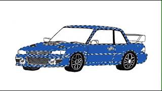 【アイビスペイント】SUBARU インプレッサ 22B STIバージョン 製作工程