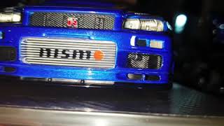 1/18 ignition model Nissan skyline gtr r34 v-spec R-tune nismo bayside blue