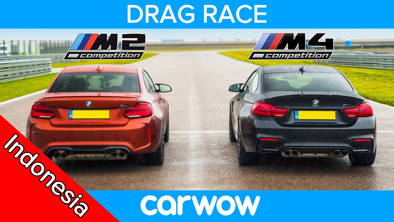 BMW M2 Comp vs M4 Comp - DRAG RACE, ROLLING RACE, PERTARUNGAN DI SIRKUIT dan DRIFT