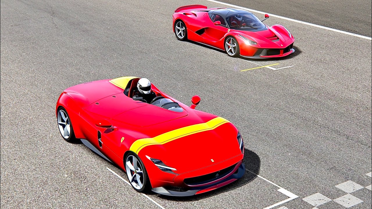 Ferrari Monza SP1 vs Ferrari LaFerrari - Imola