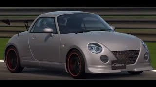 【GT5】 DAIHATUS コペン アクティブトップ '02 【DEMO】,シャトーシルバー,ENKEI COMPETITION S2,