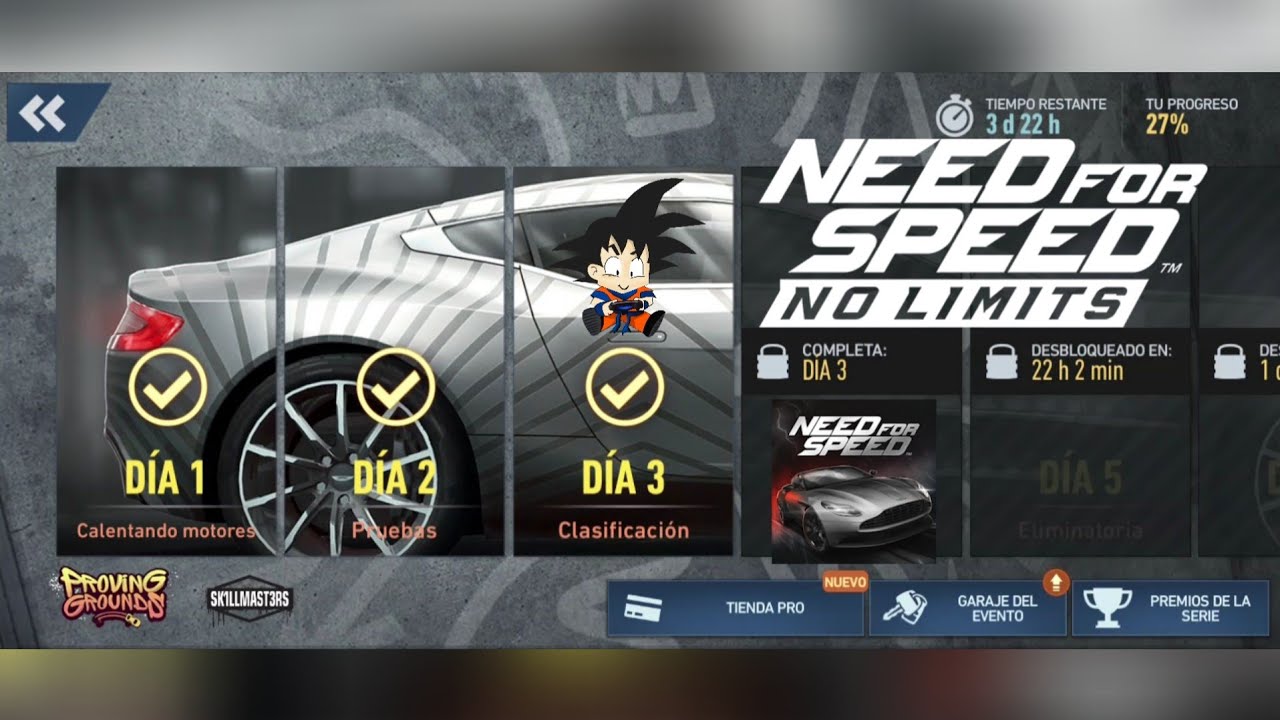 Need For Speed No Limits Android Aston Martin One-77 Evento Especial Dia 3 Clasificacion