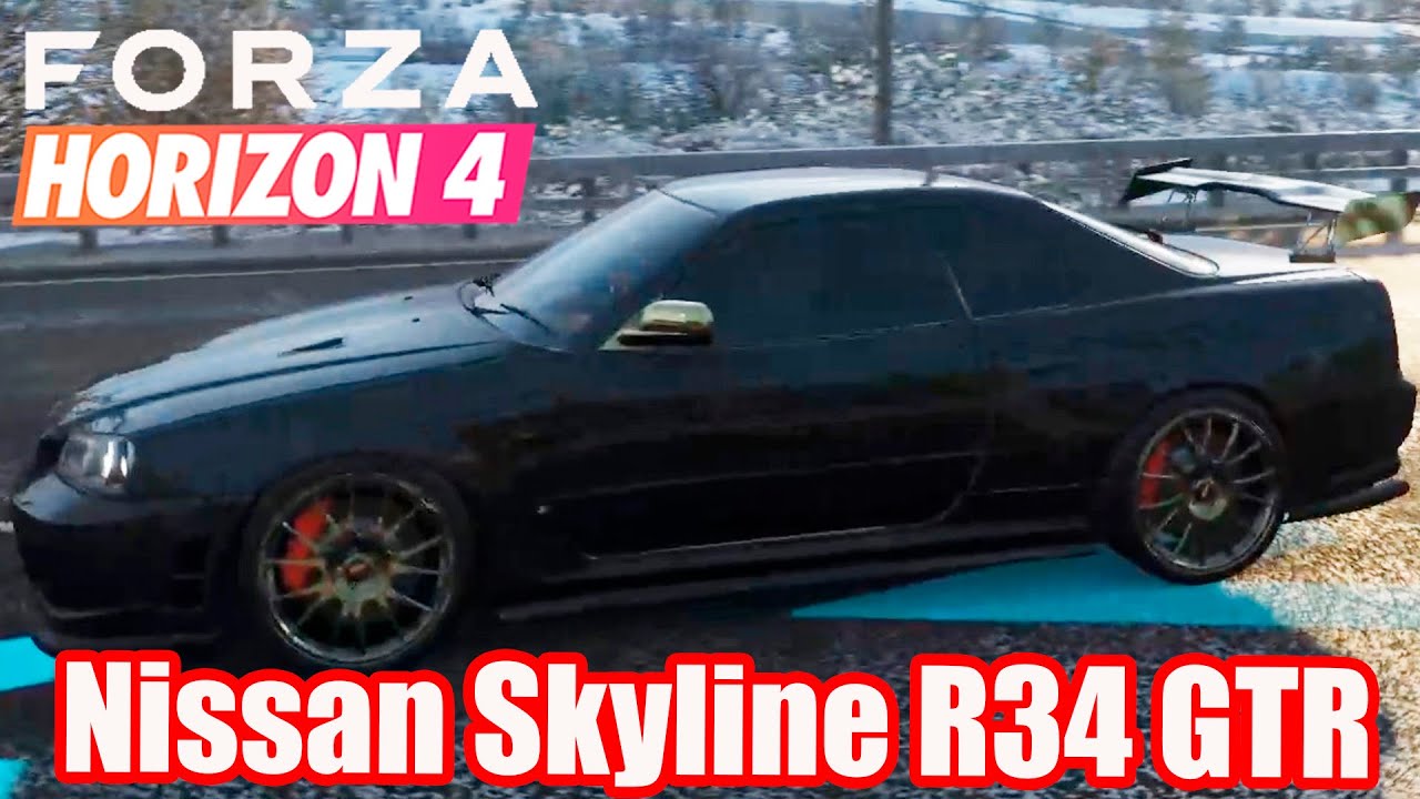 Nissan Skyline R34 GTR - Forza Horizon 4 - Logitech g29 Gameplay