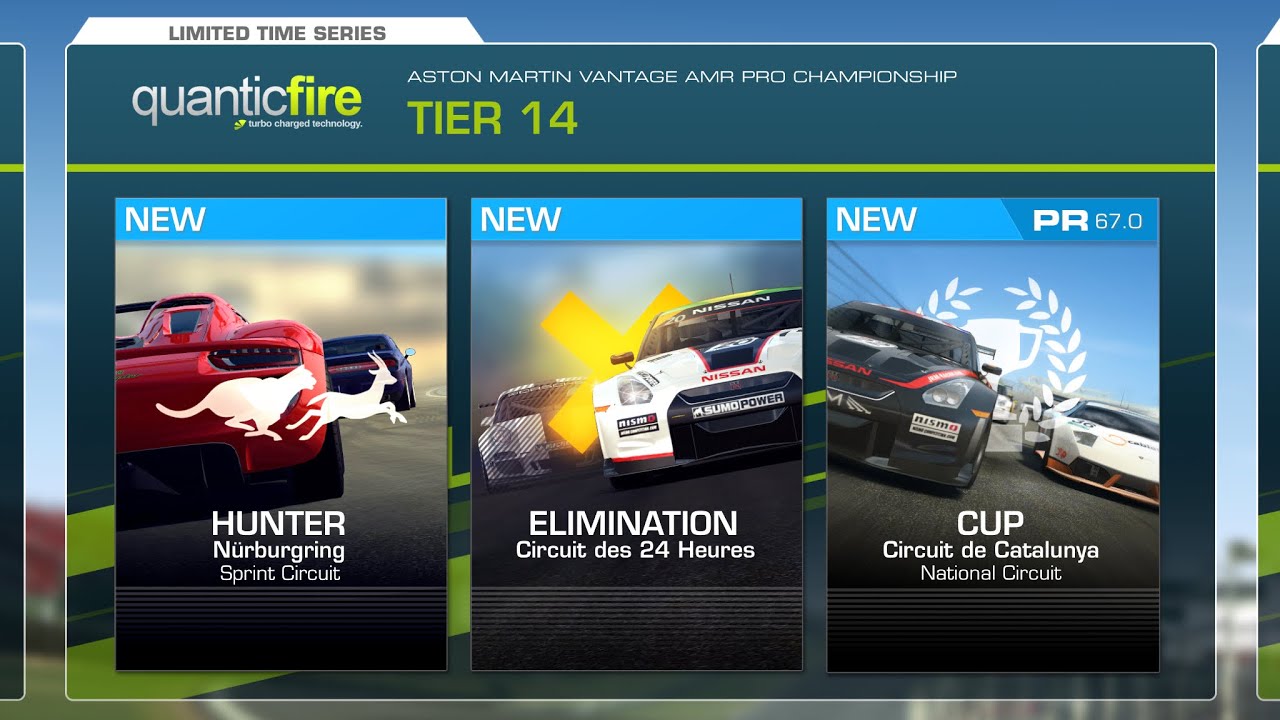 Real Racing 3 Aston Martin Vantage AMR Pro Championship Tier 14 (PR 67.0)