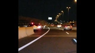 夜の高速道路❗スピード出しすぎにはご用心！