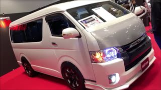 【大阪オートメッセ 2019】トヨタ ハイエース（HIACE）ワゴンGL ハイエース スタイル（HIACE style）の紹介