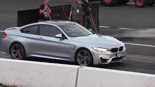 Audi RS3 vs BMW M4 vs V8 AMG Mercedes & VW Golf - drag racing