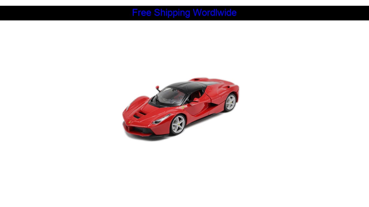 [Limited Offer] Bburago 1/24 1:24 Scale Ferrari Laferrari Super Racing Sports Car Diecast Display A