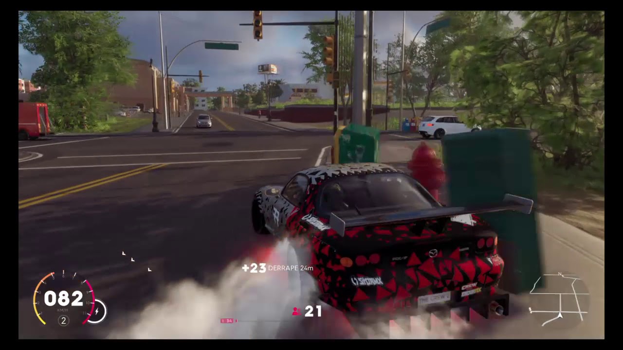 The Crew® 2 jugando con el rx7 Mazda (drift) practicando