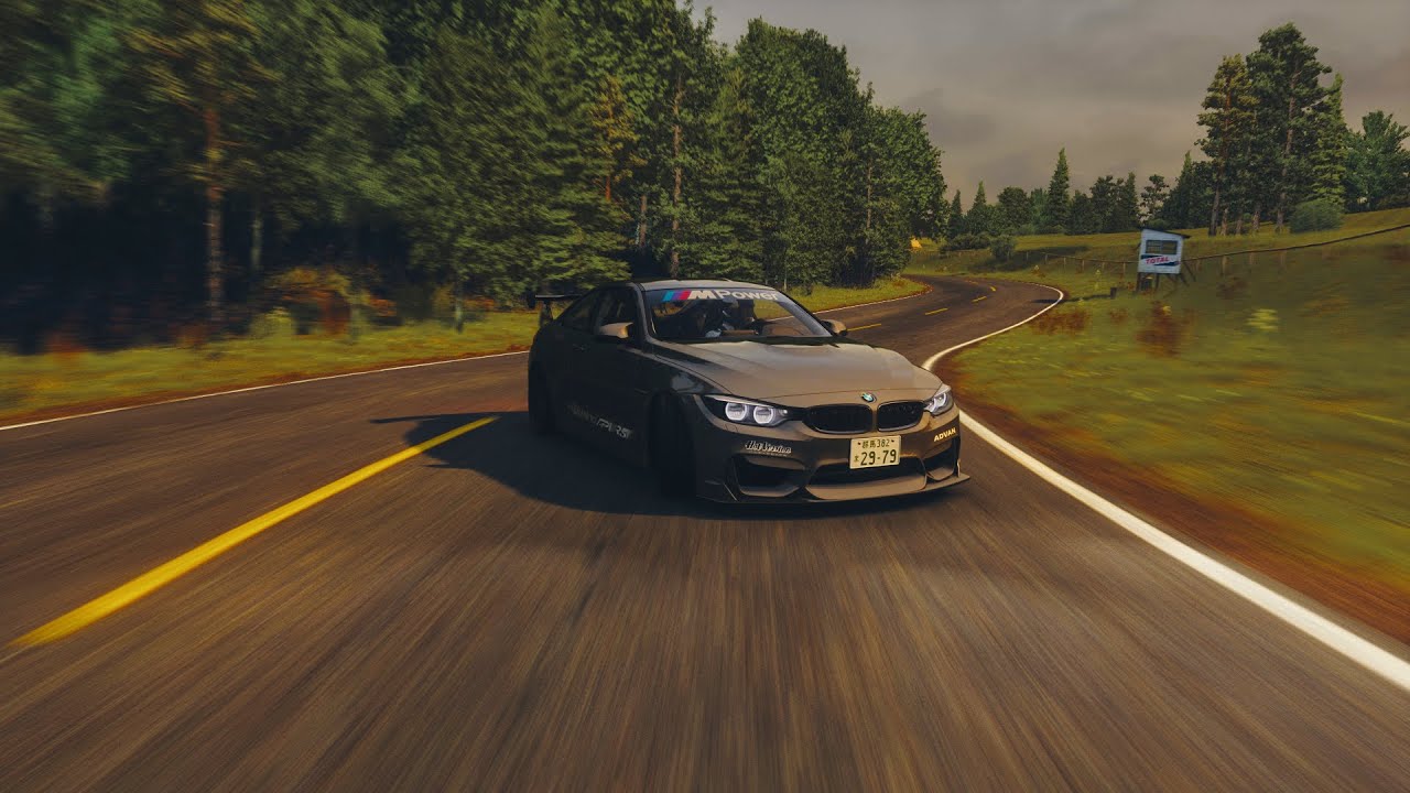 BMW M4 Lenz Spec Stage1 513hp on Fonteny Tourist [Assetto Corsa]