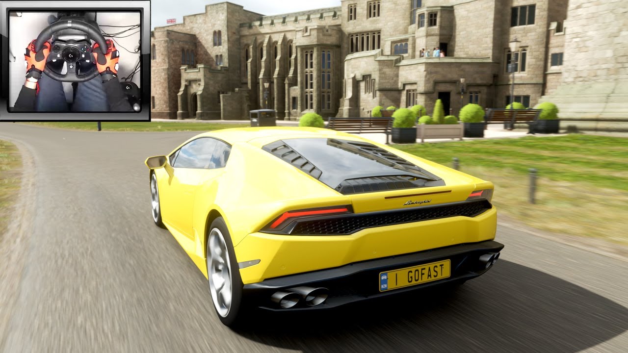 Lamborghini Huracan LP-610-4  – Realistic Driving in Forza Horizon 4 Logitech g920 Steering Wheel