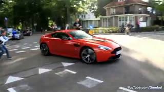 2x Aston Martin V12 Vantage + Ferrari 458 Italia