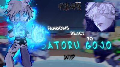 Fandoms react to Satoru Gojo||gacha reaction||Jujutsu Kaisen||Wip||Gl2||Part 3.5/8||GCRV||Satborn