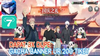 Gacha Banner UR 200 Tiket Dapat 3x Dupe !!! Jujutsu Kaisen : Sorcorer Zero Realm Fron