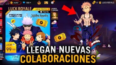 TODAS LAS SKINS de JUJUTSU KAISEN en FREE FIRE NUEVA COLABORACIÓN OFICIAL 🤯 Agenda Semanal free fire