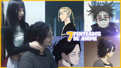 Fazendo Penteados de Anime no meu Namorado🤭😂 (Jujutsu Kaisen, Boku no Hero, Horimiya, InuxBoku SS +)