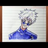 How To Draw Gojo Satoru | Easy Anime Drawing | Jujutsu Kaisen | Tutorial |