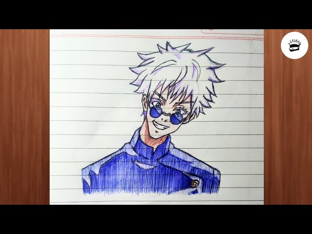 How To Draw Gojo Satoru | Easy Anime Drawing | Jujutsu Kaisen | Tutorial |