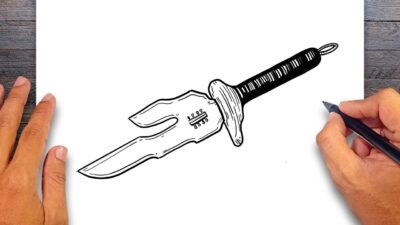 How to draw Inverted Spear of Heaven – Jujutsu Kaisen Weapon