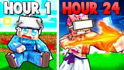 I Survived 24 Hours in JUJUTSU KAISEN Minecraft VR