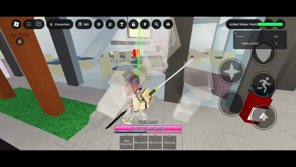 Jujutsu kaisen Roblox but test of characters