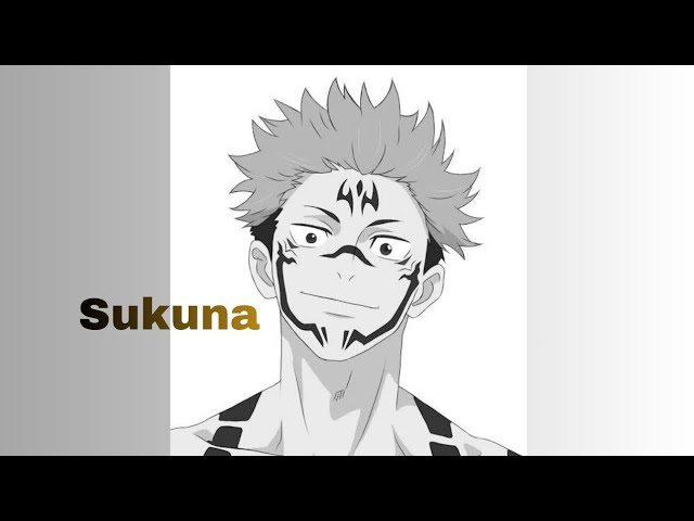 Anime sketch |How to Draw Sukuna fromJujutsu Kaisen | Sukuna drawing step by step