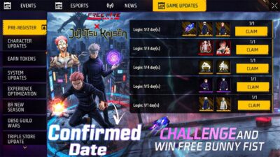 FF × Jujutsu Kaisen Confirm Date🔥+ Free Rewards⛩️| Tropical Parrot M1887 Return | FreeFire Event✅