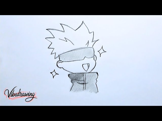 How to Draw Easy Chibi Satoru Gojo / Jujutsu Kaisen