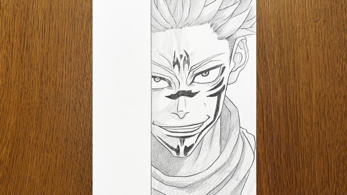 How to Draw Ryomen Sukuna Step by Step || Jujutsu Kaisen Drawing Tutorial